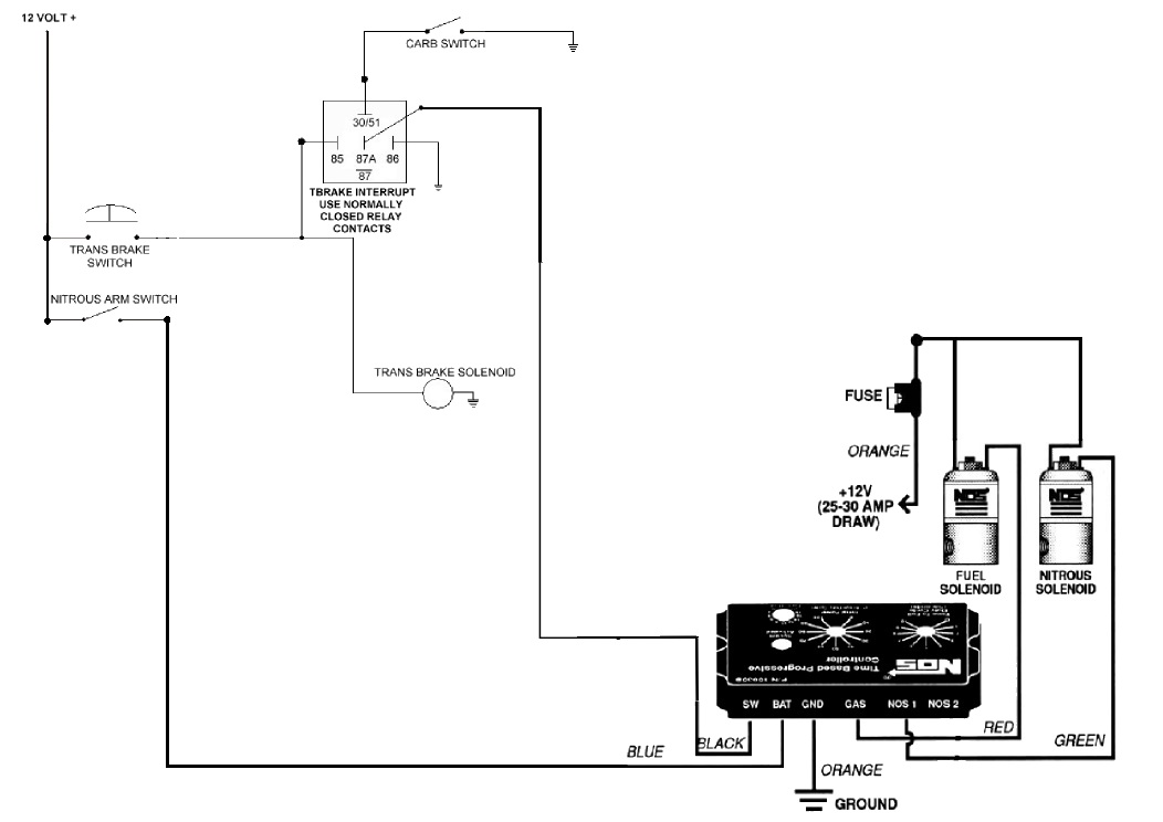 Transbrake and NOS controller wiring - DragStuff