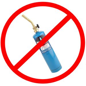 Warning - Never Torch Heat Nitrous Bottles